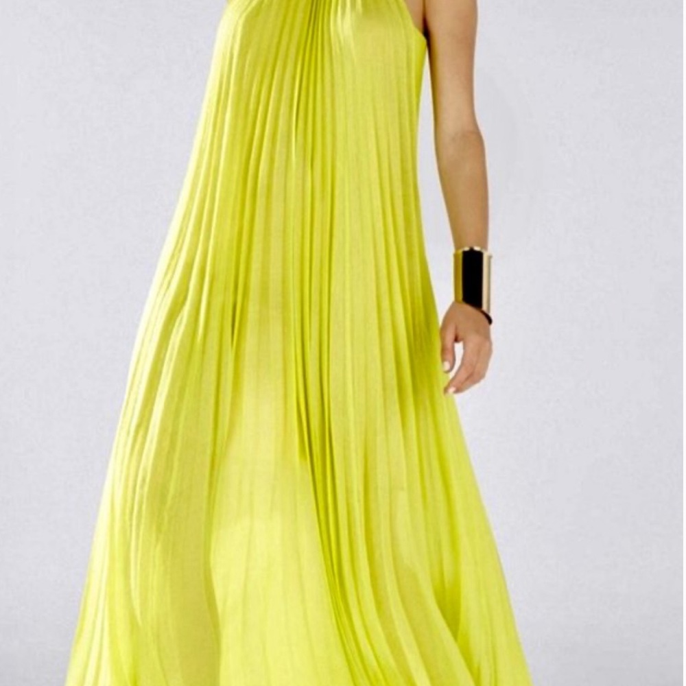 BCBGMaxAzria Yellow Neon Meghan Dress